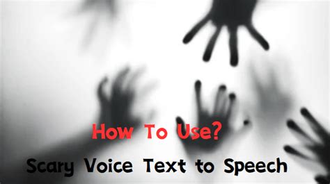 Using <strong>voice</strong> as a tool. . Scary voice text to speech